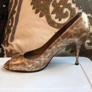 Stuart Weitzman open toe pumps